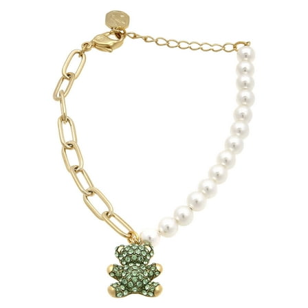 Swarovski Teddy Bear Motif Gold-Tone Bracelet