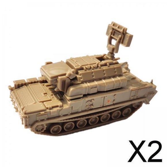 Modelo de Tanque Ensamblado 1:144 2x Hugo