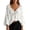 White, variant on Gyujnb Women's V Neck Hollow Out Sweater Batwing Sleeve Boho Knit Pullover Top Loose Fit Open Weave Crochet Jumper for Spring Summer,Size:XL