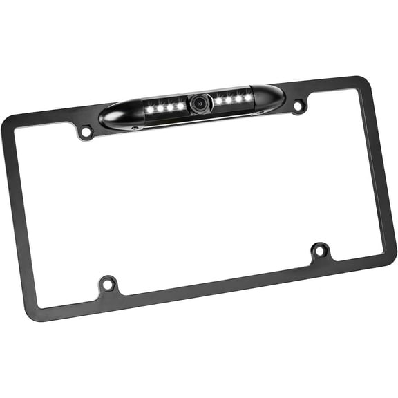 Belva BLPCAM2 License Plate Mounted Waterproof Rearview Backup Camera with Built in Night Vision