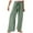 Green, variant on vigerkar Wide Leg Pants Woman Linen Palazzo High Waisted Drawstring Summer Casual Business 2025 Beach Vacation Pants Grey, XXL