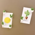 thumbnail image 3 of KALLORY Set of 12 Cactus Fridge Magnets, Assorted Colors, ABS Material for Home Decoration and Note Holding, 3 of 8