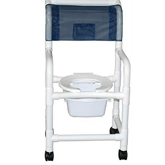 MJM International 118-3TW-OF-DDA-SQ-PAIL Shower Chair 18 in.