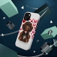 thumbnail image 3 of DistinctInk MagSafe Tough Case for Apple iPhone 14 Plus (6.7" Screen) - Valentine's Day American Water Spaniel Puppy - Slim Profile Design, 3 of 6