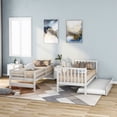 thumbnail image 3 of Twin Over Twin/Full Bunk Bed with Twin Size Trundle White, 3 of 9