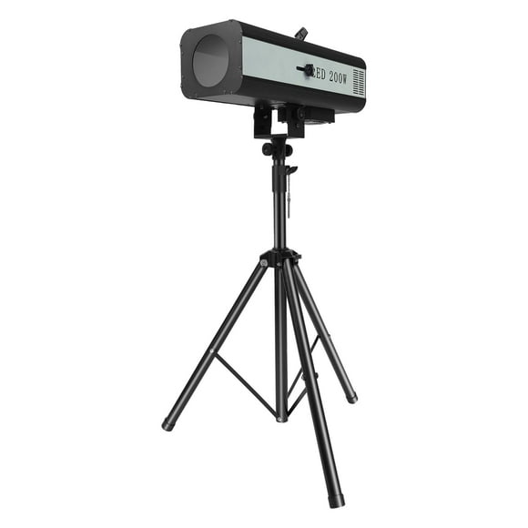 Foco LED Follow Stage Josbuynls de 200 W con soporte negro