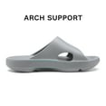 thumbnail image 2 of BRUNO MARC Women’s Slide Lightweight Recovery Sandals with Arch Support SBSA2213W GRAY Size 5, 2 of 4