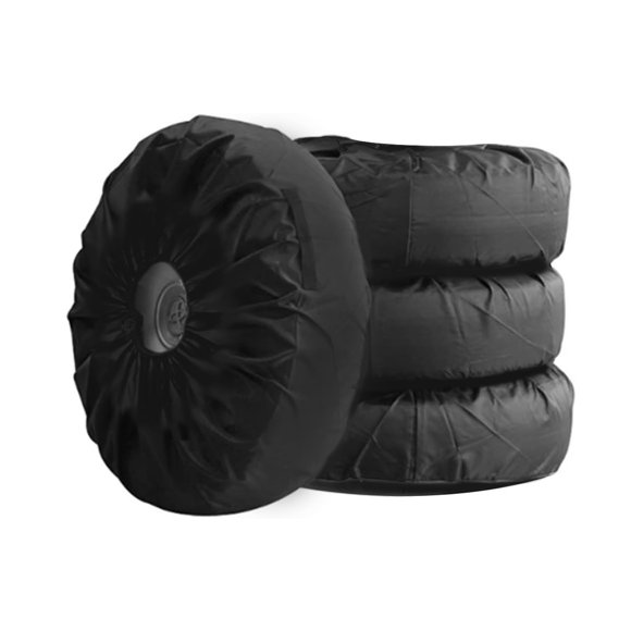 Roastove Housse de Pneu avec Poignée, PU 420D Imperméable, Ajustement Universel Diamètre 26 Pouces-28,75 Pouces, Ensemble de 4 Sacs, Noir
