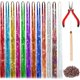 thumbnail image 1 of Herramienta de extensión de cabello con alambre, 12 accesorios para el cabello con purpurina de colores mezclados, 1 of 5