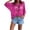 Hot Pink |#10, variant on Women's Bohemian-Inspired Beige Crochet Hollow Out Top with V-Neck, Summer Beach Loose Fit Long Sleeve Crochet Cover Up Sweater, Swimsuit Cover-Up Short Sleeve Top Black 2XL
