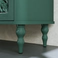 thumbnail image 4 of HLR 31.5"W Mid Century Rounded Corners Sideboards Buffets Cabinet with 2 Doors Storage for Kitchen Dining, Green, 4 of 12