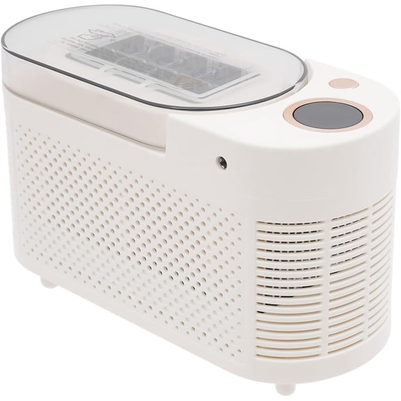 Mini Ice Maker Machine for Countertop 8 Cubes in 15 Mins 120W Smart Quiet White Portable Ice Machine with Clear Cover and Clip for Home Kitchen Camping RV