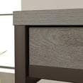 thumbnail image 5 of Sauder Manhattan Gate Pedestal Desk, Mystic Oak Finish, 5 of 11