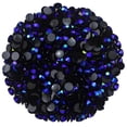 thumbnail image 1 of 2250 piezas SS16 0.157 in AB diamantes de imitación planos para uñas, manualidades, purpurina, gemas redondas, cristales, ropa, zapatos (zafiro de fondo negro AB), 1 of 5