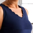 thumbnail image 4 of Style  Co Women's Cotton Scalloped V-Neck Sleeveless Top NWT, 4 of 6