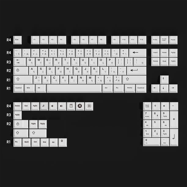 Teclas japonesas PBT de 125 teclas, perfil de cereza para teclado mecánico para videojuegos, suplemento 1.75U 2U 7U, barra espacial de cambio
