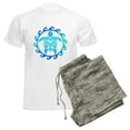 thumbnail image 6 of CafePress - Blue Tribal Turtle Sun Pajamas - Men's Light Loose Fit Cotton Pajama Set, 6 of 7