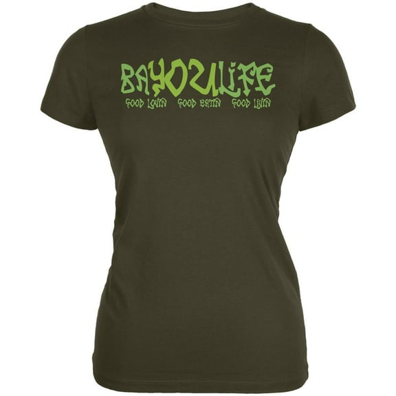 Bayou Life Cajun Louisiana Juniors Soft T Shirt