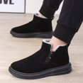 thumbnail image 3 of fashion-snow-boots-for-men-winter-warm-flat-cotton-plush-shoes-with-side-zipper-casual-daily-fleece-ankle-boot, 3 of 8