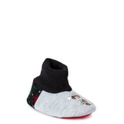 MICKEY MOUSE Mickey & Minnie Mouse Infant Holiday Family Slipper Collection with Holiday Shoe Box (Unisex Infant)