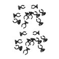 thumbnail image 1 of 10 Uds. Soporte de ventosa negro 20mm Dia Tube Airline para acuario Afortunado Sencillez, 1 of 5