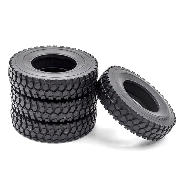 Neumáticos de goma RC Crawler, neumáticos de coche RC, 4 Uds. De repuesto para Tractor Tamiya 1/14 Meterk Neumático