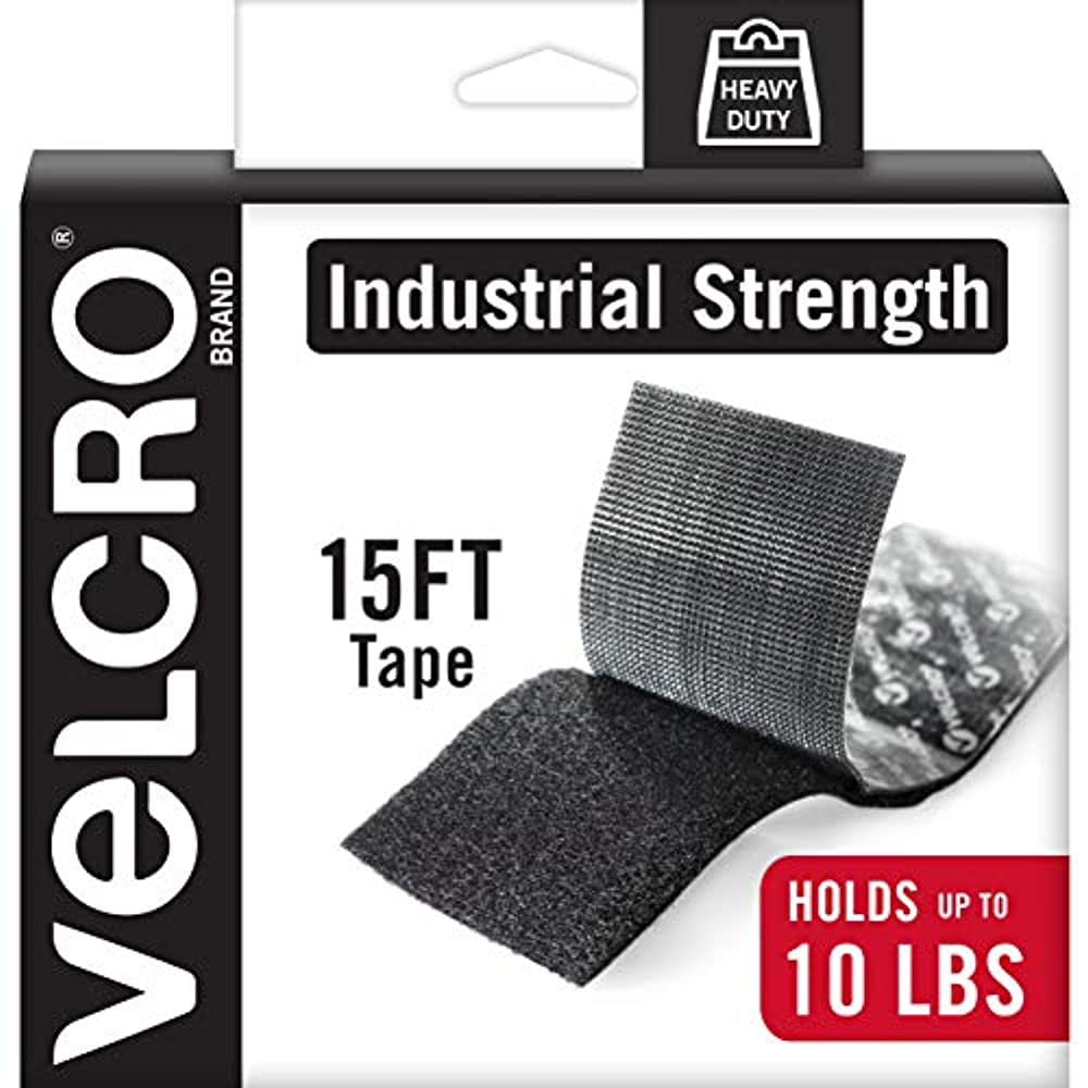 Heavy Duty Velcro 15ft Industrial Extra Strength Outdoor Self Adhesive Tape Roll 
