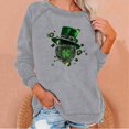 thumbnail image 2 of St. Patrick's Day Sweatshirt For Women Shamrock Clover Printed St Patty's Day Outfits Casual Loose Long Sleeve Tops, 2 of 5