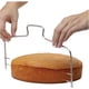 thumbnail image 1 of Cortador de tartas de diseño ajustable, cortador de superficie lisa de acero inoxidable para decoración de precisión, con patas antideslizantes y acabado fácil de limpiar, 1 of 4
