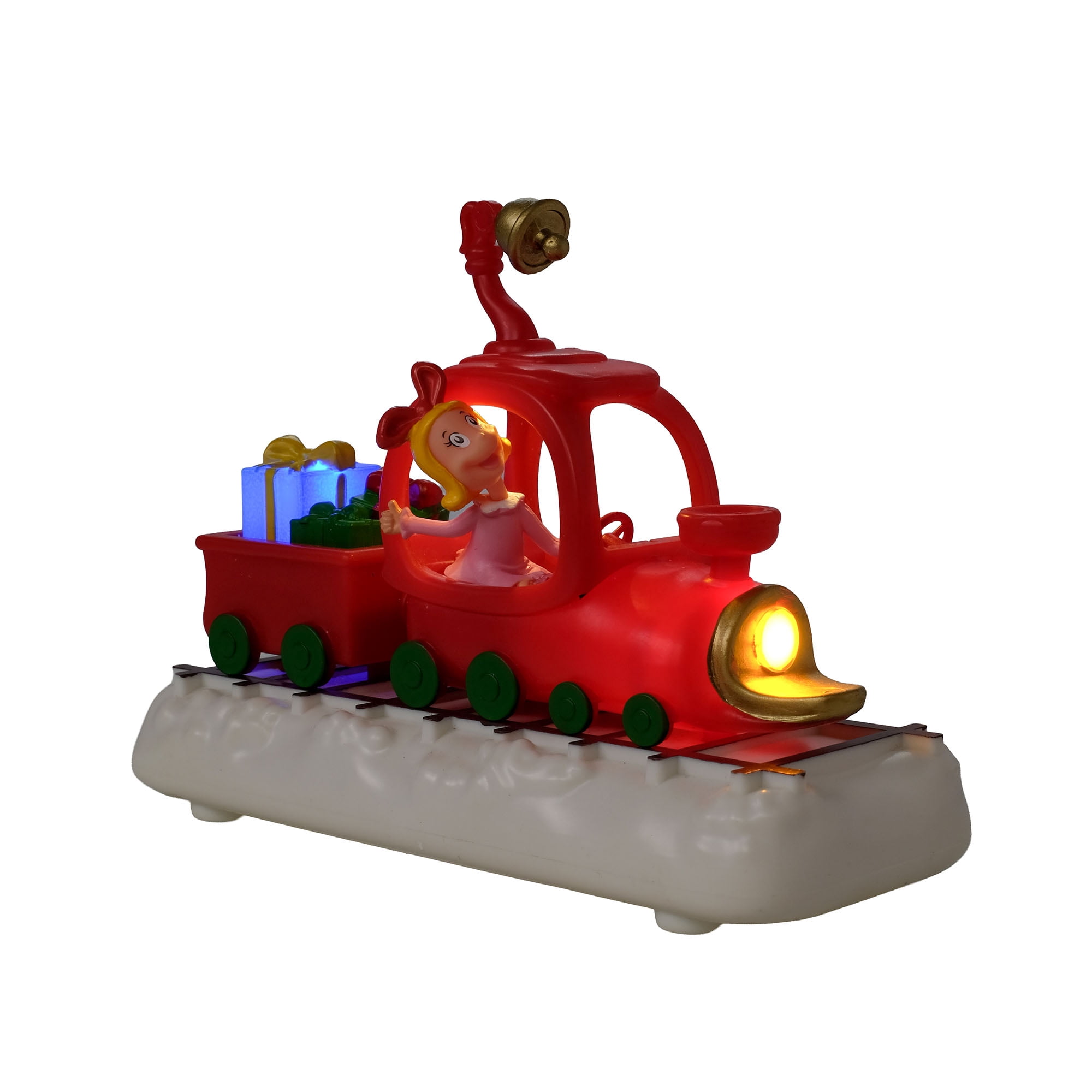 Dr. Seuss The Grinch Christmas Train Tabletop Figurine with Cindy Lou Who