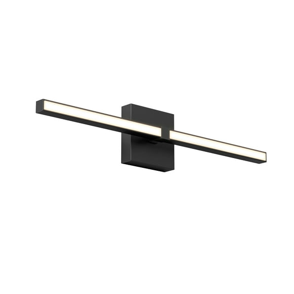 Artika Convertible Pro Modern LED Bathroom Vanity Light Fixture, Matte Black