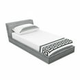 thumbnail image 3 of Abstract Bedding Set with Sheet & Covers, Simplistic Classic Greek Inspired Pattern in Monochrome Design, Printed Bedroom Decor 2 Shams, 4 Sizes, Charcoal Grey White, by Ambesonne, 3 of 3