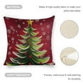 thumbnail image 4 of Christmas tree snowflakes linen throw pillowcase decoration pillowcase gifting preferred 18x18 inch cushion cover 4 sets sofa pillowcase sofa bedroom living room car, 4 of 8