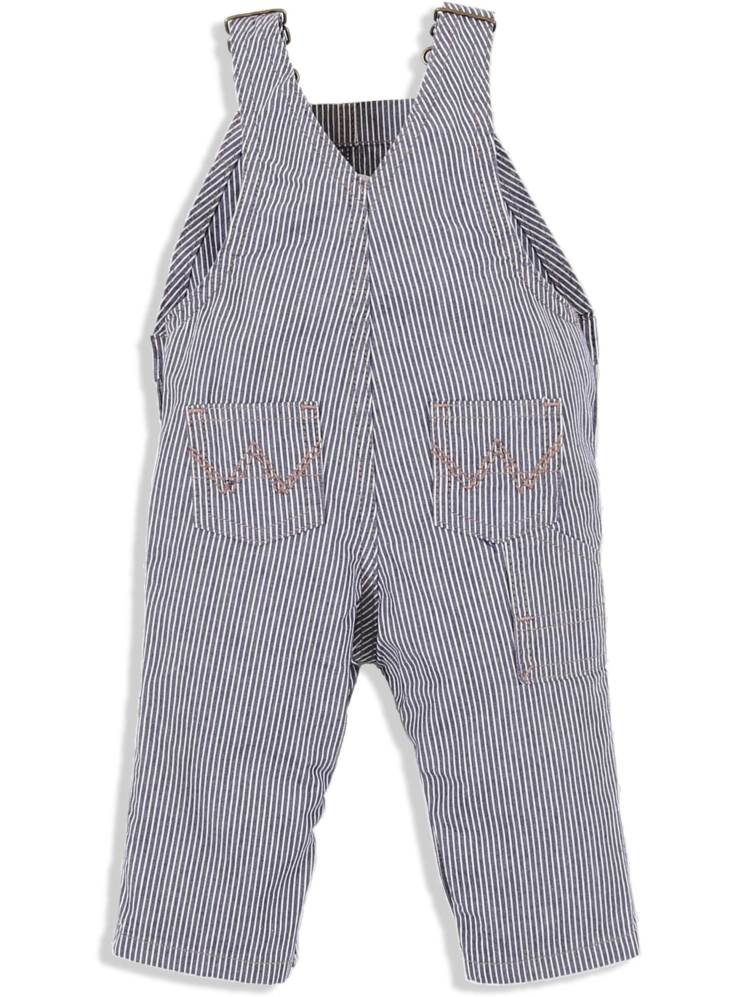 black and white striped overall shorts