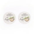 thumbnail image 3 of P. Graham Dunn Don't Hurry Be Happy Tan 2.75 x 2.75 Absorbent Ceramic Car Coasters Pack of 2, 3 of 5