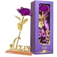 thumbnail image 1 of Fiudx Rosa Colorida para San Valentín, Regalo de Flor Artificial Brillante, Elegante Caja, Regalo Romántico de Aniversario, Boda o Día de La Madre, 25 Cm de Alto, Diseño Policromático., 1 of 2