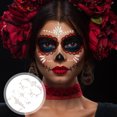 thumbnail image 4 of 3 Sheets Face Gems Stickers Glow in the Dark Face Gems Tattoos Rhinestone Face Sticker, 4 of 8