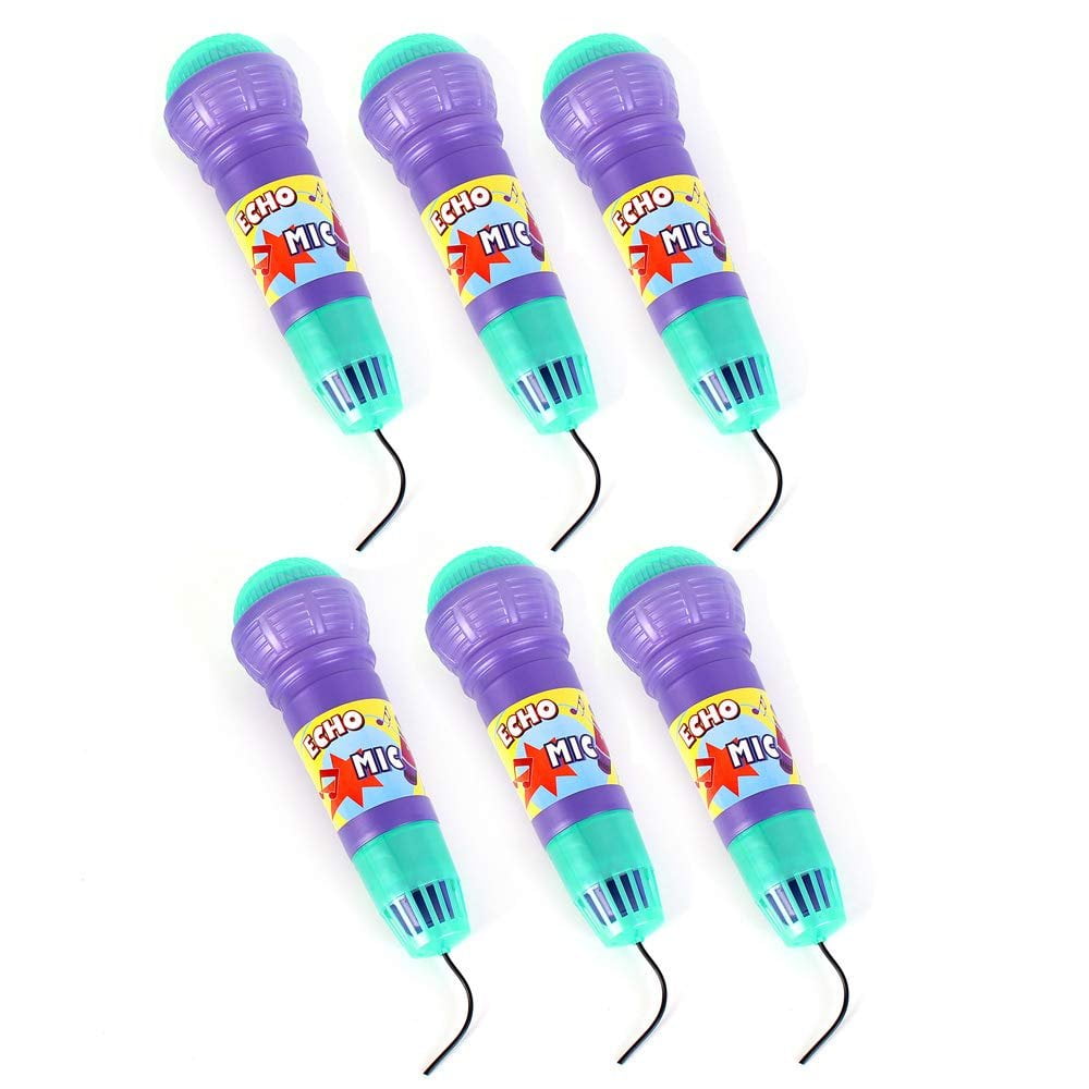 Echo Microphone 6 Pack 10 inches Cool and Fun Magic Microphone For Kids Perfect Party