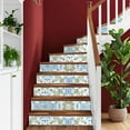 thumbnail image 6 of Peel and Stick Wallpaper Contact Paper China Moroccan tiles inspired an intricate botanical detail Self Adhesive and Removable 24in x 118in, 6 of 8