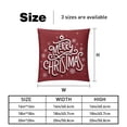 thumbnail image 5 of Christmas Covers Set of 2 with Velvet Fabric and Unique Patterns for 16x16, 18x18, 20x20 Inch Throw Pillow Inserts, Throw Pillows, Throw Pillow - for Any Occasion, 5 of 6