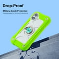 thumbnail image 4 of Allytechgroup Military-Grade Phone Case for Apple iPhone 16 Plus, Heavy Duty iPhone 16 Plus Cover with 360° Ring Kickstand, Shockproof TPU+PC Bumper, Raised Edges, Drop Protection, Mint, 4 of 6