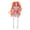 Orange, variant on Halloween Hanging Skeleton Decorations Small Full Body Posable Skeletons with Movable Joints Plastic Mini Spooky Decor for Halloween Party Haunted House Lawn Graveyard Props