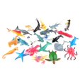 thumbnail image 1 of 24pcs Children's Educational Toys Simulation Toys Marine Animal Models Sea Ocean Animals Plastic Animal Pool Toys Set Display Models Set(Mixed Style), 1 of 8