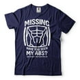 thumbnail image 3 of Funny Shirt Missing Abs Shirt Gym Joke Shirt Gym Gifts Fitness Workout Shirt Bodybuilding Gift Tee, 3 of 6