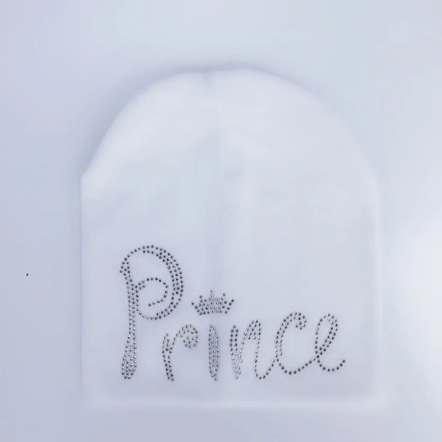 Gorro de princesa con diamantes para niño y niña, gorro de algodón, otoño