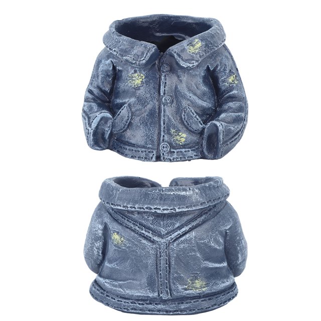 Jacket Garden Maceta, Maceta Creativa Maceta Creativa Azul Maceta Decorativa de Resina Resultados Impresionantes