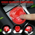 thumbnail image 3 of Telyswee Universal Engine Start Stop Push Button Cover Trim Ignition Switch Decorative Stickers Interior Modification Accessories, 3 of 9