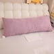 thumbnail image 1 of Almohada larga de terciopelo para dormir de lado - 60 cm/23,62 pulgadas - Suave almohada para sofá y cama - Cojín para dormir en dormitorios y mesitas de noche - Opciones en rosa, amarillo, gris y, 1 of 6