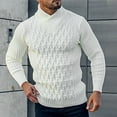 thumbnail image 6 of SEMIMAY Mens Autumn And Winter Solid Fasten Warm Cardigan Knitted Coat, 6 of 6