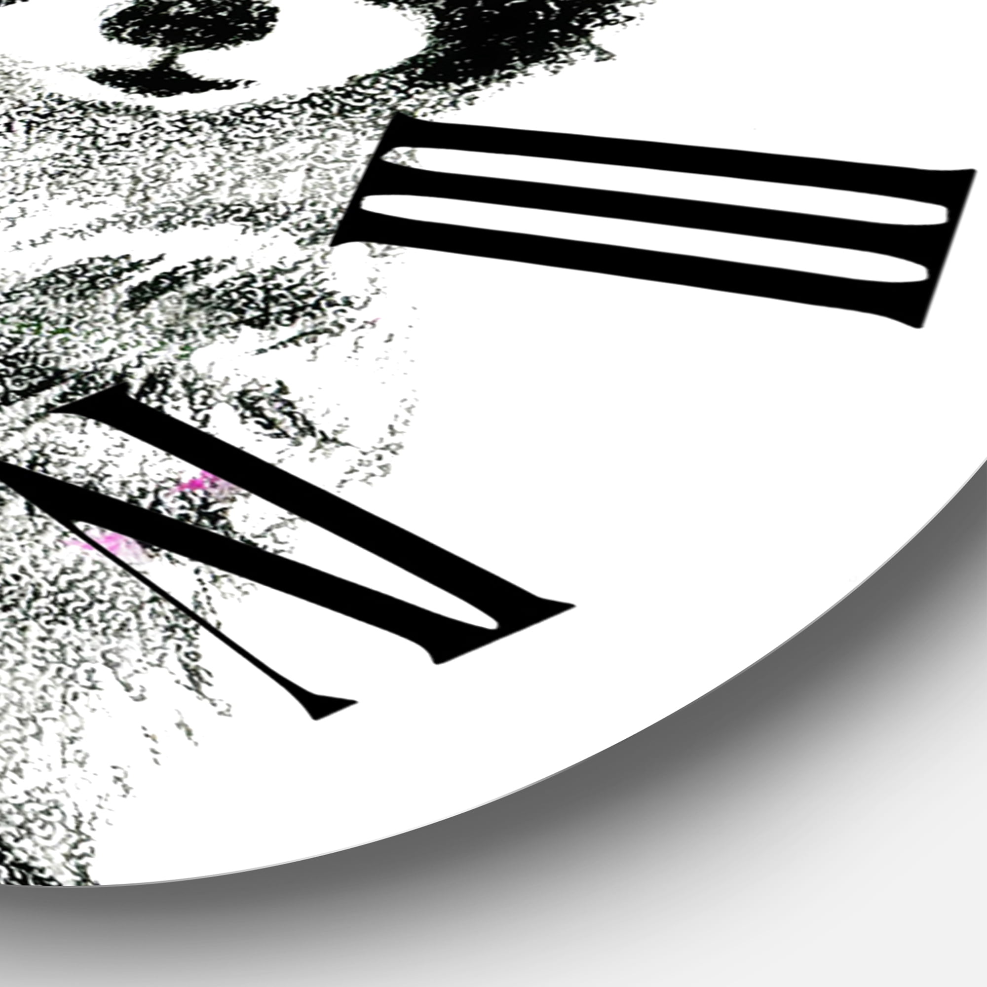 Designart 1 in Quartz Farmhouse Wall Clock